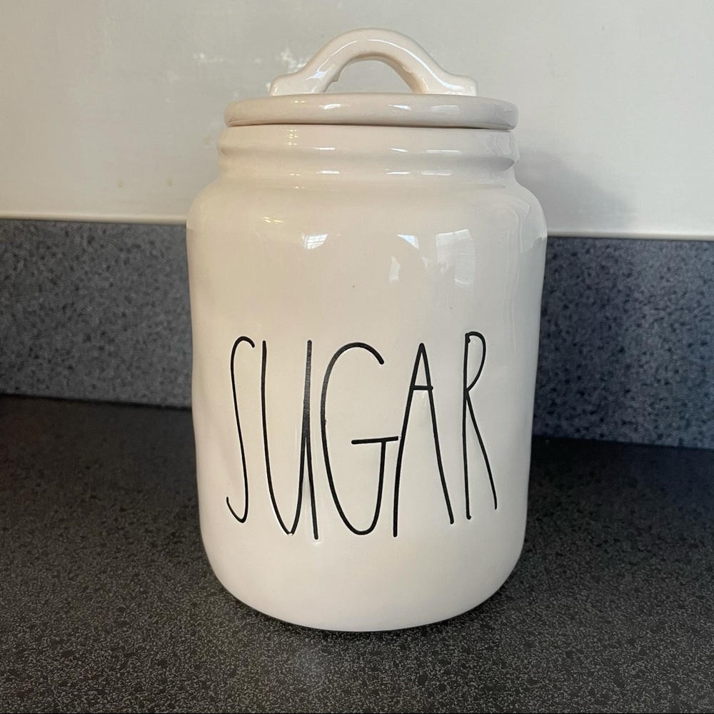 Rae Dunn Sugar Canister M Stamped